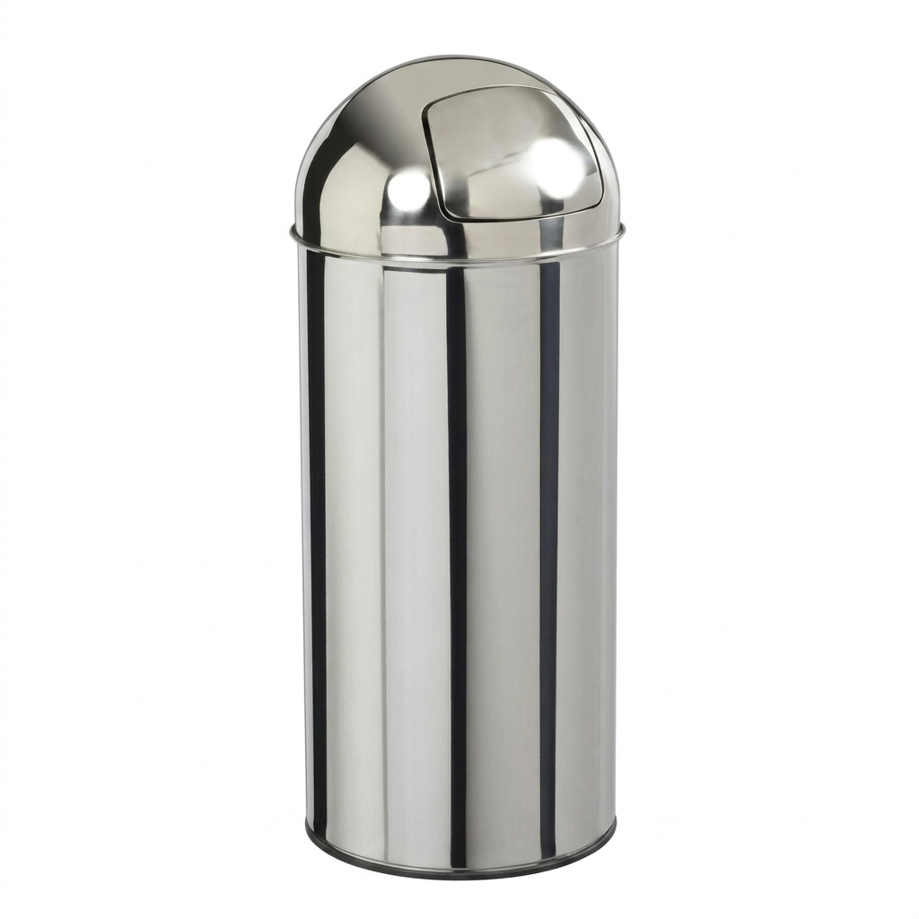 POUBELLE INOX A TRAPPE 35L - 40L - 50L