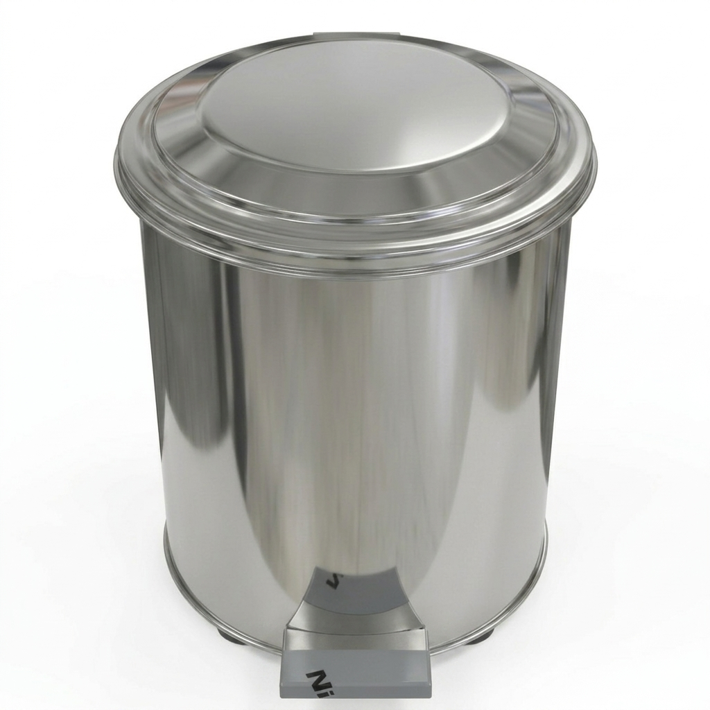 POUBELLE À PÉDALE EN INOX 50L