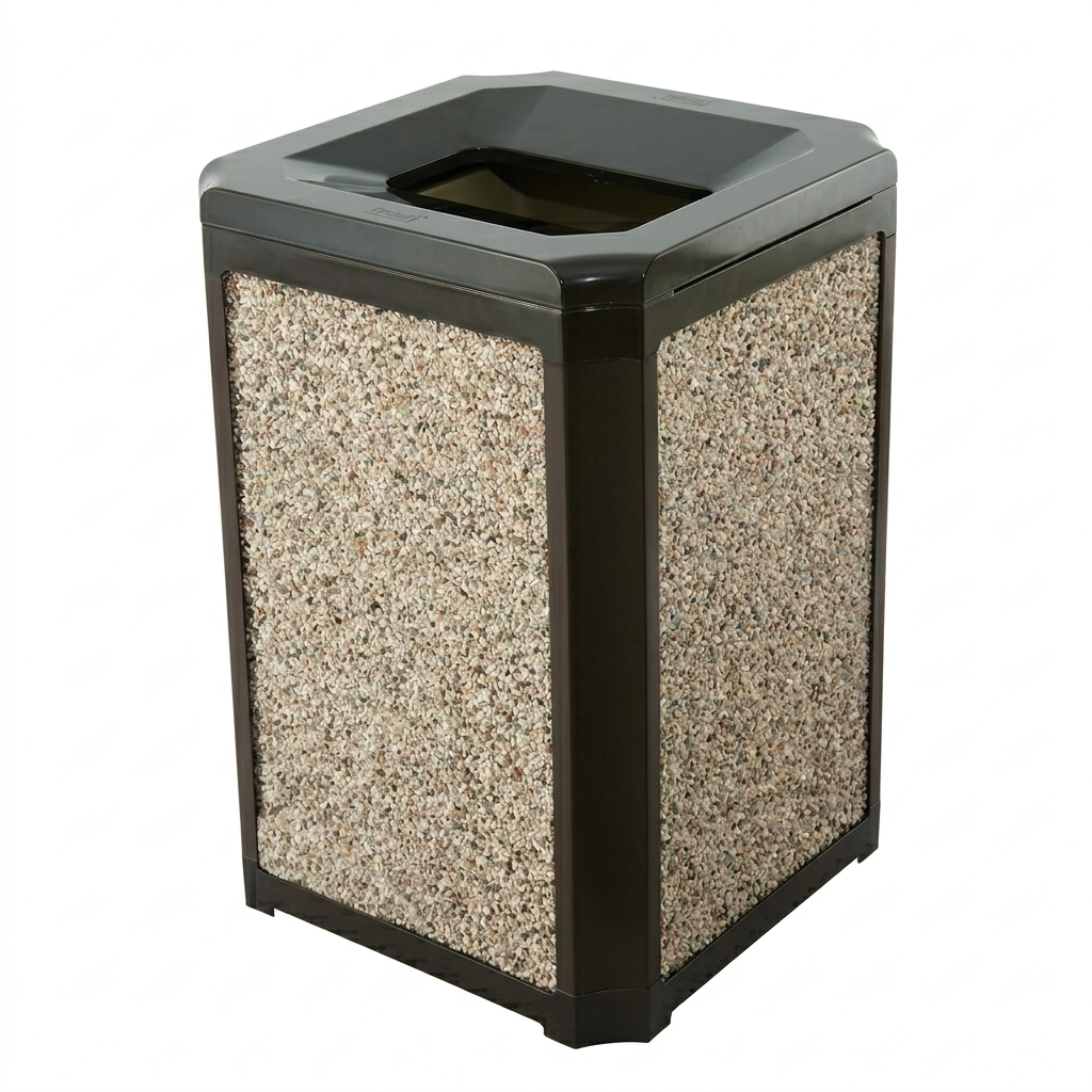 POUBELLE D’EXTÉRIEUR ROCKFACE 75 LITRES