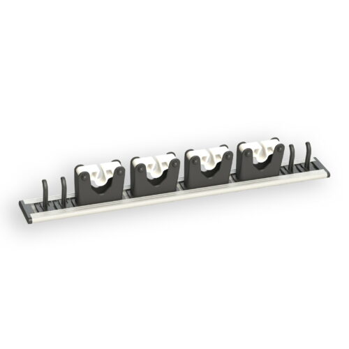 PORTE OUTILS DE 04 SUPPORTS GRIS