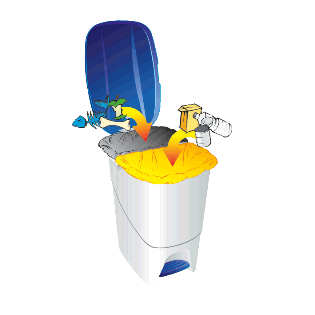 POUBELLE À PÉDALE 25 LITRES