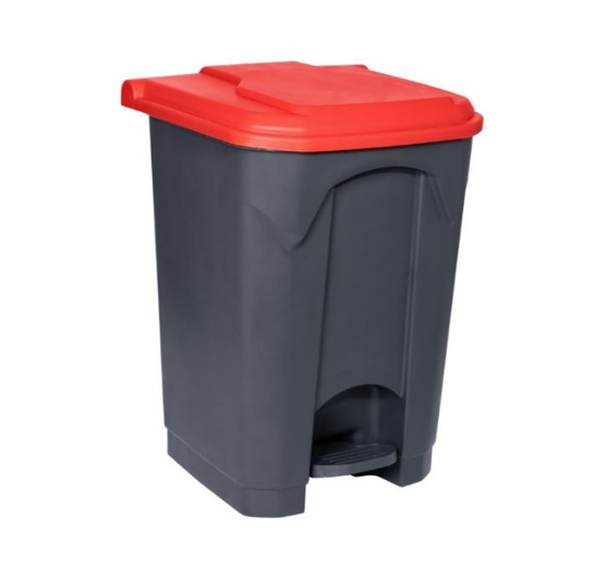 POUBELLE À PEDALE 50 LITRES GRISE