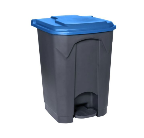 POUBELLE À PEDALE 50 LITRES GRISE