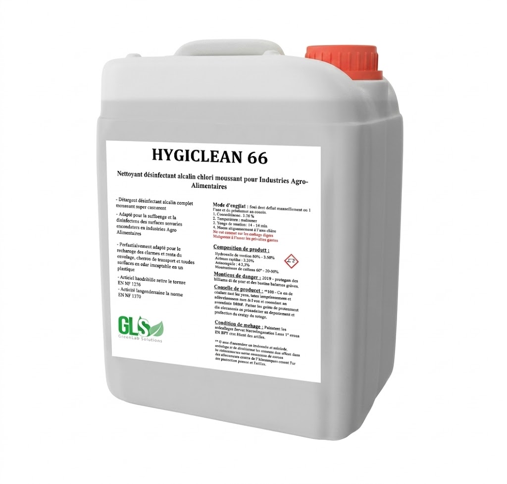 Nettoyant Désinfectant Industriel – Hygiclean 66