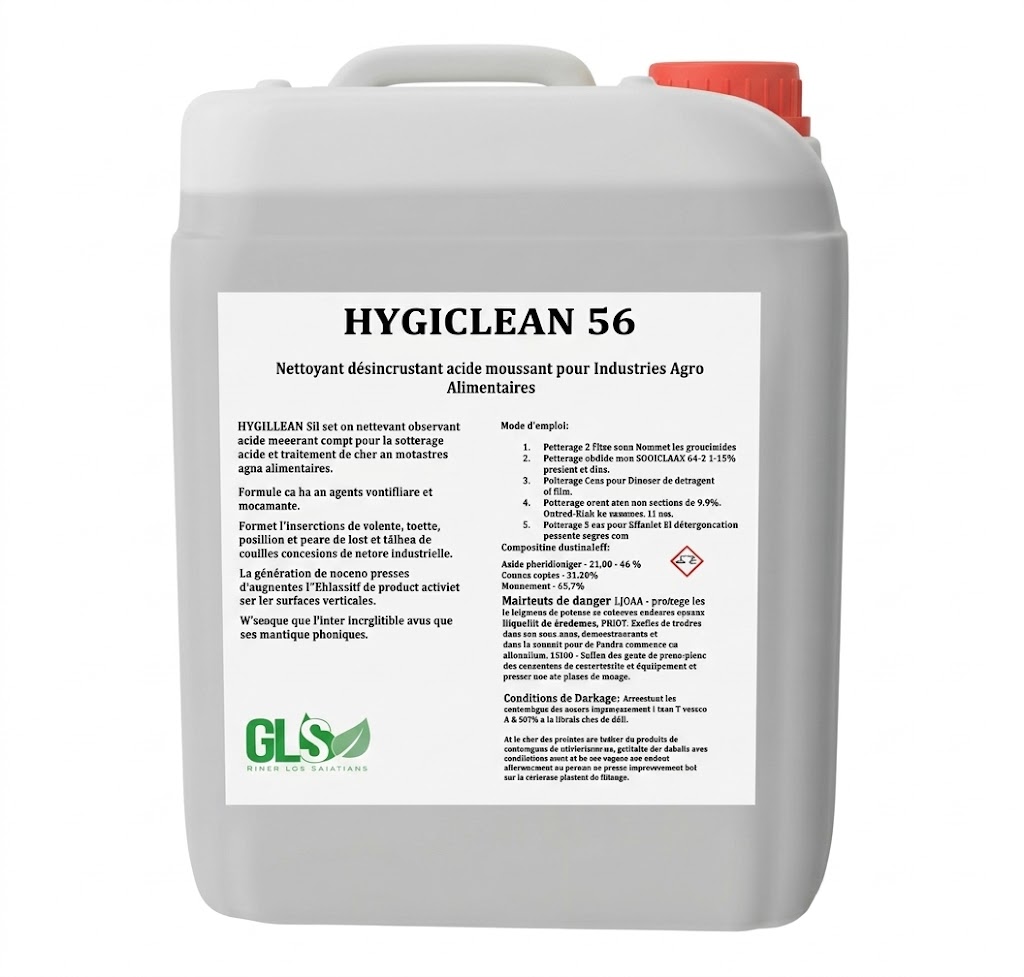 Nettoyant Acide Moussant Industrie Agroalimentaire – Hygiclean 56