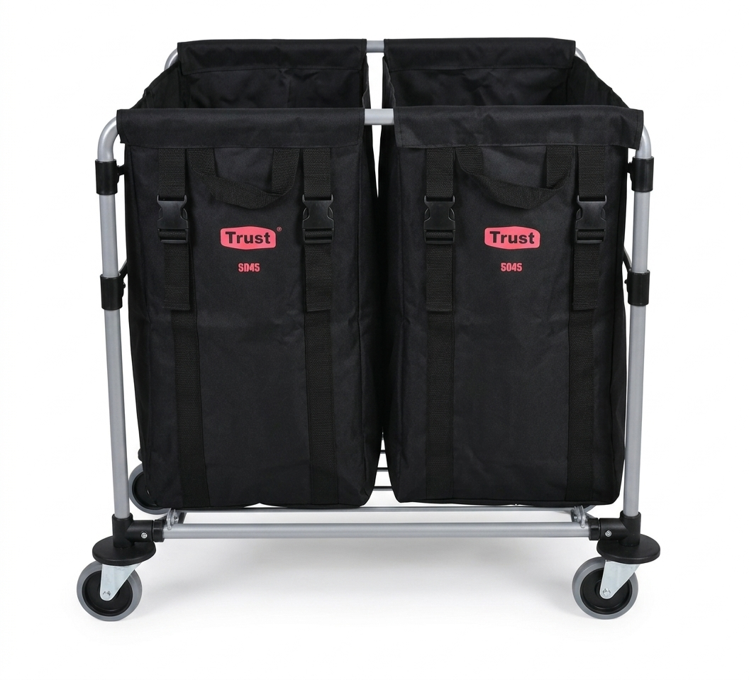 CHARIOT À LINGE XTYPE 200L DOUBLE COMPARTIMENT - TRUST