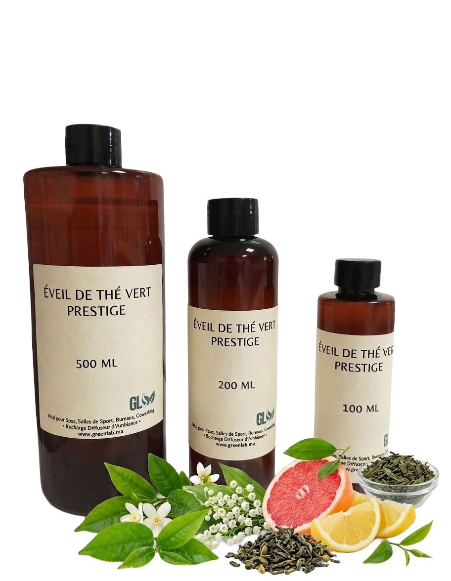 Parfum d'Ambiance & Recharge Éveil de Thé Vert | Formats 100 ml, 200 ml et 500 ml