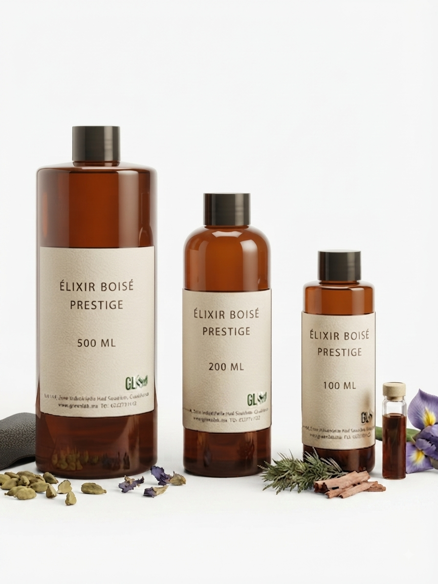 Parfum d'Ambiance & Recharge Élixir Boisé | Formats 100 ml, 200 ml et 500 ml