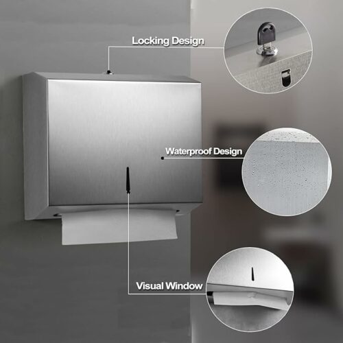 Distributeur de papiers d'essuie en inox Maroc