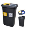 Poubelle de tri sélectif 90 Litres à deux compartiments